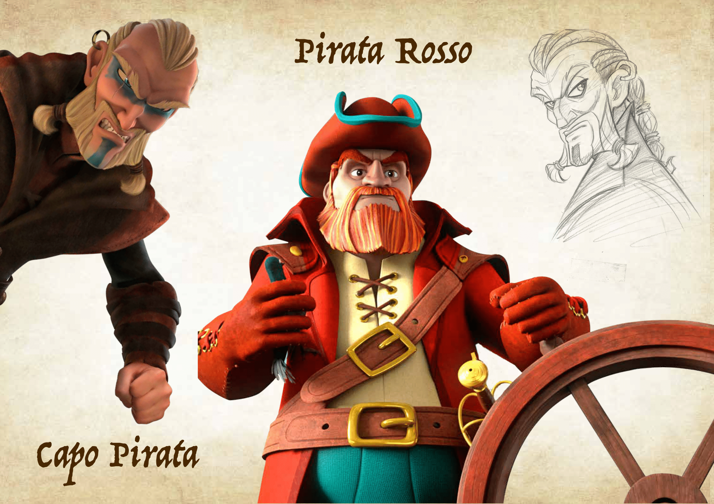 I Pirati - personaggi seconda stagione Leo da Vinci